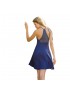Νεανικό Φόρεμα Παραλίας σε μπλέ σκούρο με πλεκτή λεπτομέρεια στην πλάτη, μεσάτο που ανοίγει από τη μέση και κάτω, Ηarmony 52622 - Homewear
